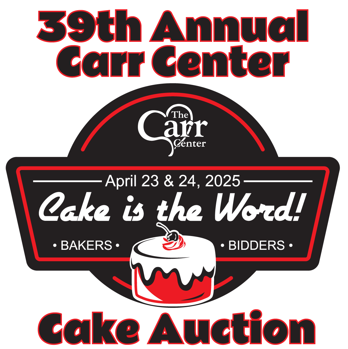 38th Annual Carr Center Cake Auction ad